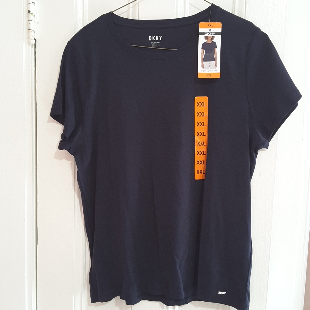 DKNY Dark Blue Casual T-Shirt XXL